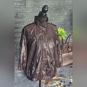 Chicos Windbreaker Rain Jacket Womens Size 2 / Size 12 Large